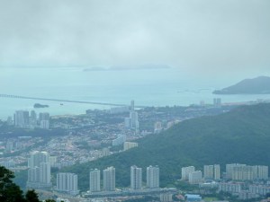 Looking down on Georgetown