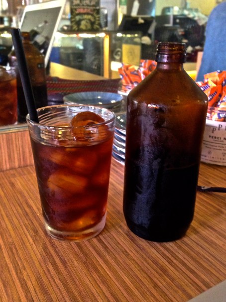 The adorable presentation for my coffee at Drury Lane, a cafe in Tanjong Pagar